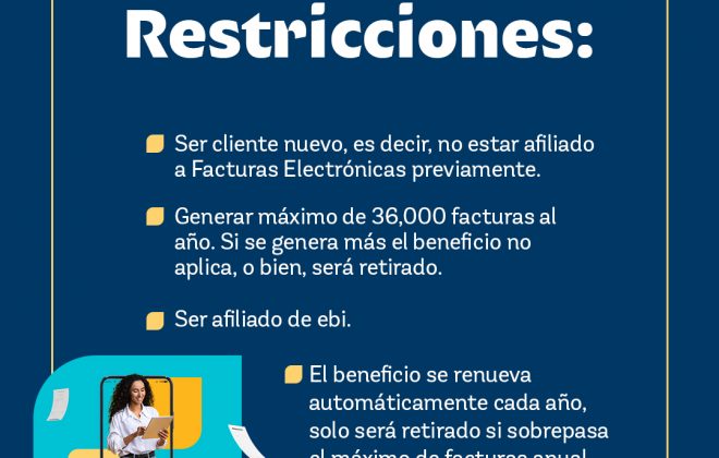 Restricciones Factura electrónica ebi